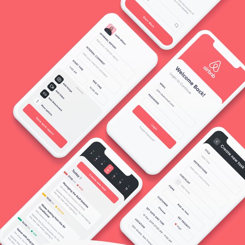 Clean and modern business app design Design by Jithin Roy ☀️