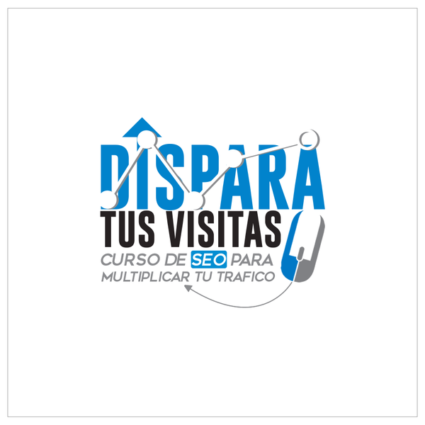 Design by VanillaAgency titled "Dispara Tus Visitas LOGO"