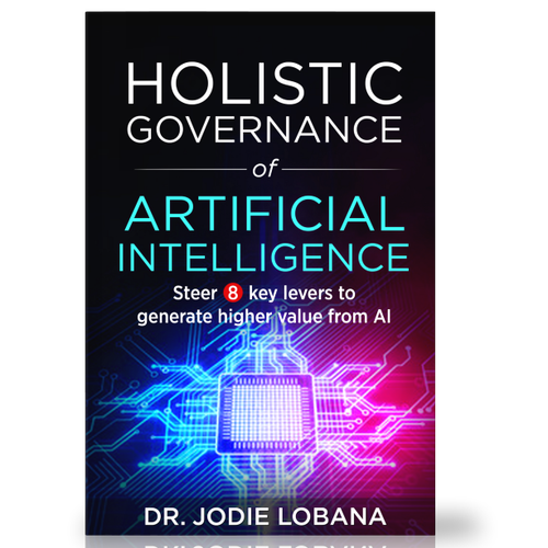 Man and Machine interaction - Book cover needed for Governance of Artificial Intelligence Design by Arrowdesigns