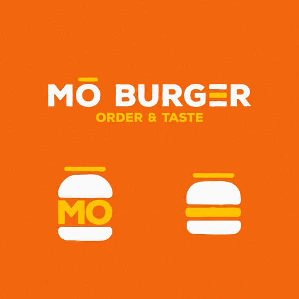 Design realizzato da Amine Taleb intitolato "Mō Burger Restaurant Logo"