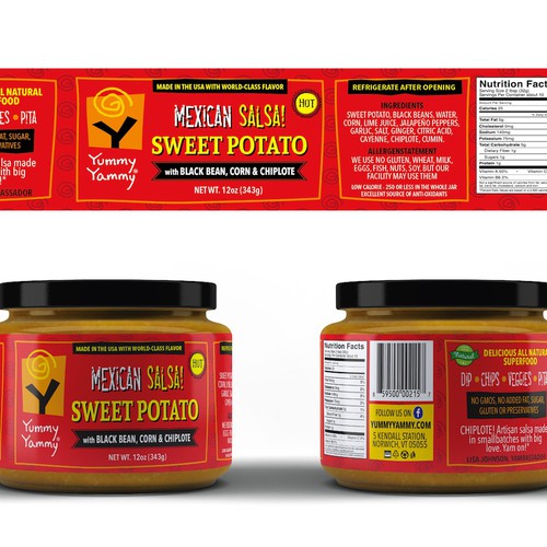 Help Me Introduce World-Class Sweet Potato Salsas to the Nation Design by OpArt