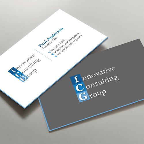 ICG Business Cards Design by Brandmaker artist