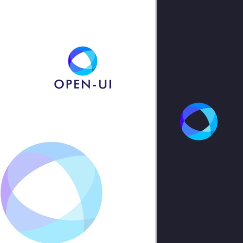 OPEN-UI - 通信インフラの工程管理システム - のサービスロゴをデザインしてください。 Design by ExclusiveDGN