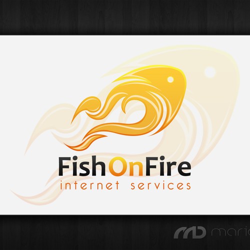 Fish on Fire - Internet Services Logo Design by tonik