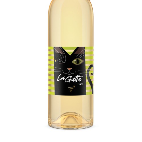 New fun "cat" wine label for female consumers Design by IRF°ADC
