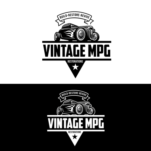 Vintage automotive restorations and customizations Design by Vandi septiawan