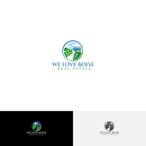 Logo creation capturing quality of life and moving to Boise, ID w/outdoors and downtown components Design by pecellele pencil