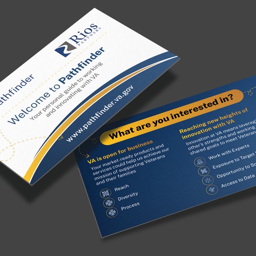 QR Code Handout Card for Veteran Care Innovation Design by Muaz™