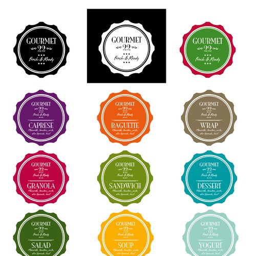 Label Design for Gourmet Food Design by Totoya