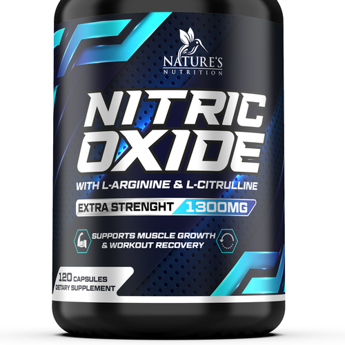 Nitric Oxide label design needed for Nature's Nutrition Réalisé par ✝DeSiGnEr✝JOHN