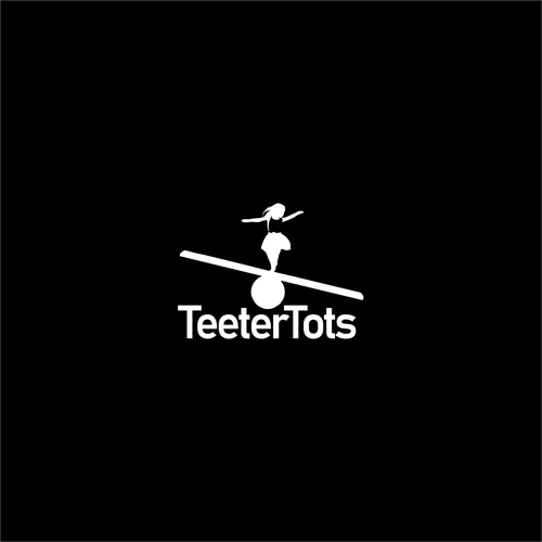 X 10さんのTeeter Totter meets Tumbling Tots - this logo is all about play!デザイン