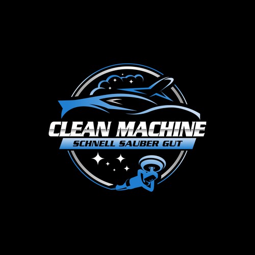 CleanMachine / Logo for Car and Plane Detailing Design by Uishyed