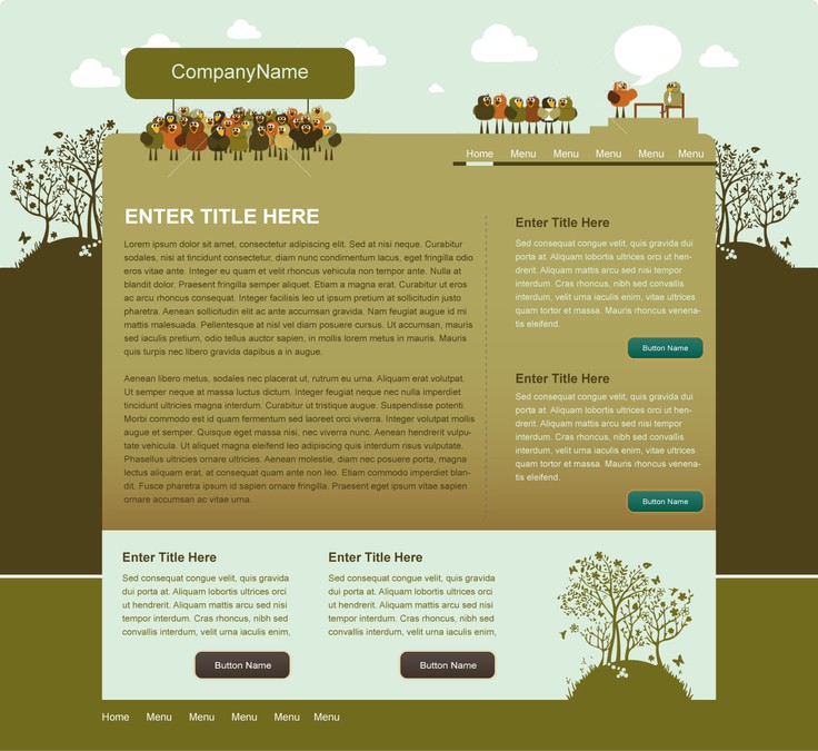 One Page Website Templates Web Page Design Contest