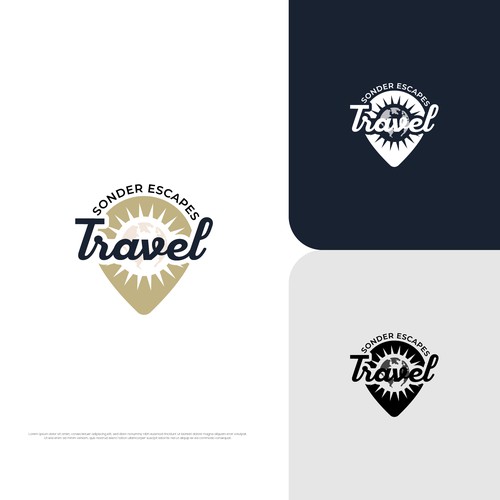 Luxury travel agency logo to appeal to international travelers. Design by AjiCahyaF