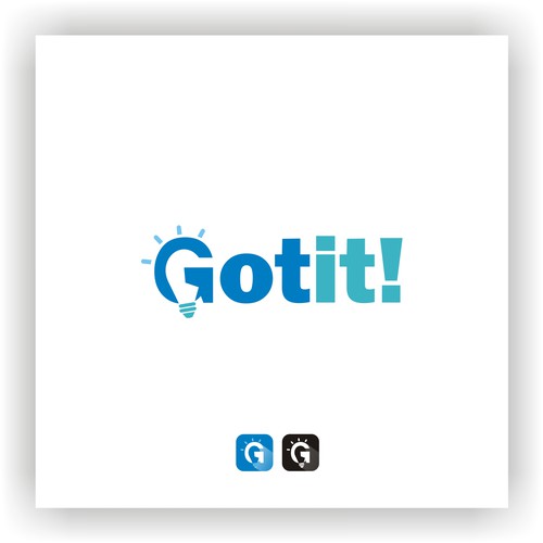 Logo design for "got it!", a top 10 app in App Store! Design by nayla aulia putri