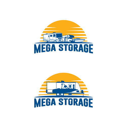 Mega Storage, a RV and boat storage facility needs a logo. Design by Raz4rt