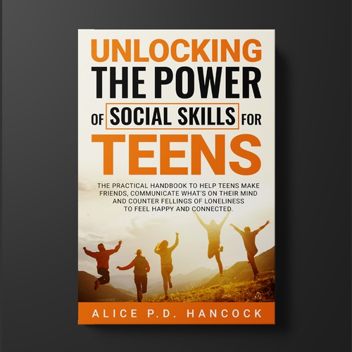 Minimalist Book cover for Teens ages 13-18 suffering from social anxiety and need to learn social skills Design por KMS Arafat