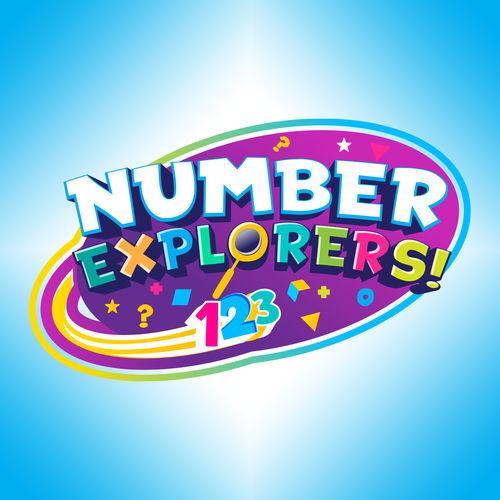 Number Explorers! Logo - Kids Educational Math Show Design by Night Hawk