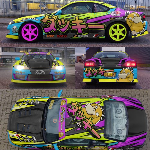 Livery for a competition drift car (Silvia S15) Design by aricaturrash