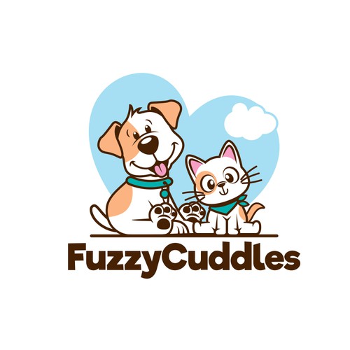 Fuzzy Cuddles Pets Logo Design by Ñañel