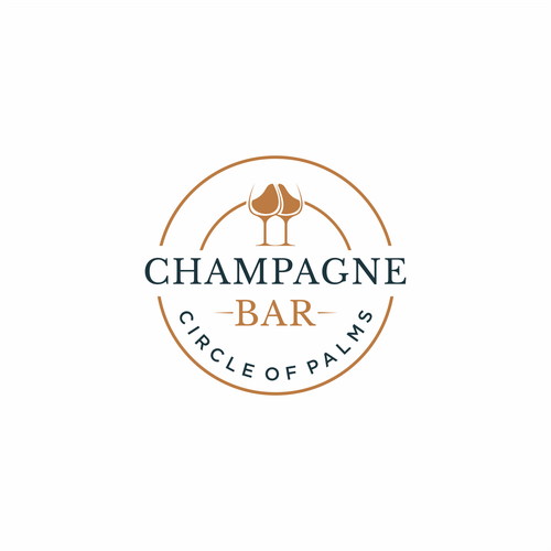 Design Luxury and modern Champagne Bar logo di ikasenyati