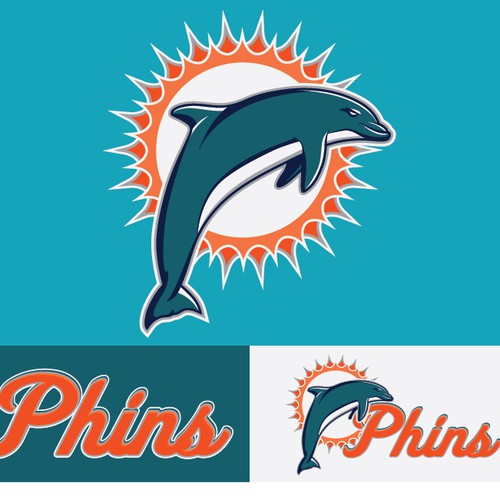 99designs community contest: Help the Miami Dolphins NFL team re-design its logo! Design réalisé par TheLarrikin