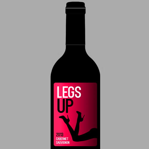 Legs Up 2013 Vintage Wine Label Réalisé par AlexSander*