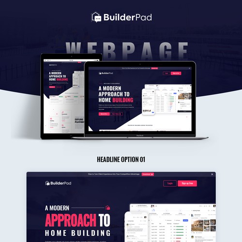 Landing page design contest entry by Webwooter™