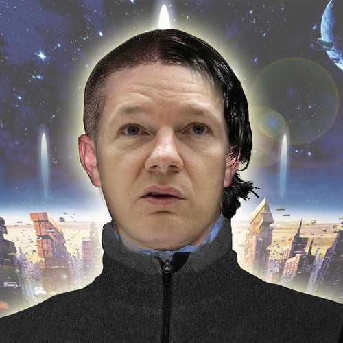 Design the next great hair style for Julian Assange (Wikileaks) Diseño de DAN.Z