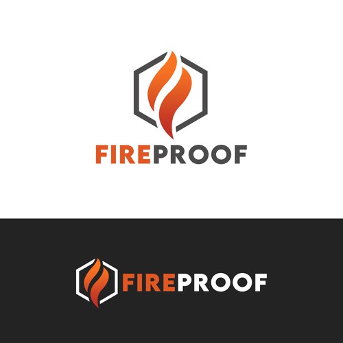 isometric fire logo Design by Psypen