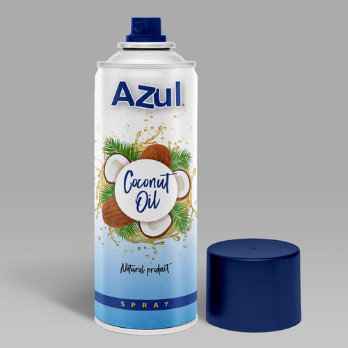 Create Product Extension for Azul Coconut Product - Azul Coconut Oil Spray Design by Vitalio7in