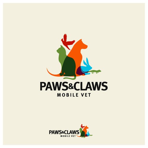 Help paws & claws mobile vet with a new logo | Logo design contest |  99designs