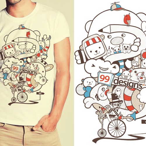 Design di Create 99designs' Next Iconic Community T-shirt di Giulio Rossi