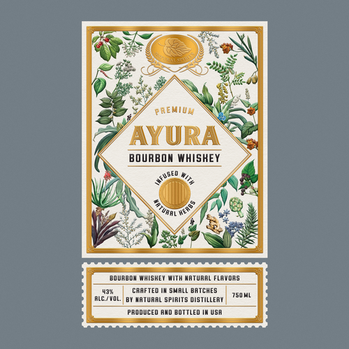 Design an attractive label for a new Bourbon Whiskey Design réalisé par BDV