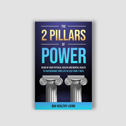 2 Pillars of Power book cover design to grab attention Design by Alem Duran