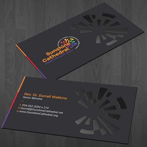 Business Card for Growing Progressing LGBTQ Church Design by a r t  ^ s t a r