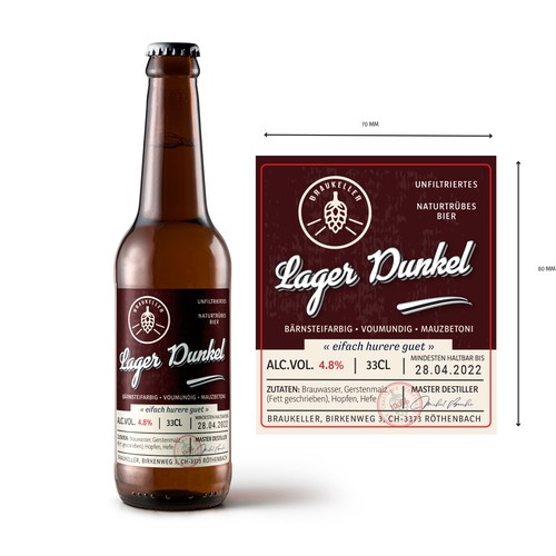 Microbrauerei: Bierflasche sucht Etikettendesign Design by Krasi Miletieva