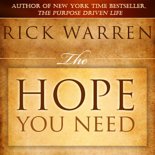 Design Rick Warren's New Book Cover Design réalisé par Endrias