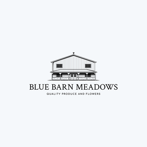 Design a big blue logo for our big blue barn farm Diseño de Polly_