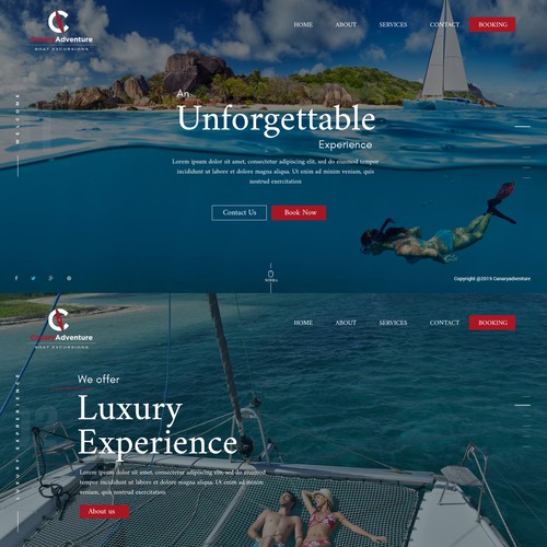 Web page design contest entry by Sw4n