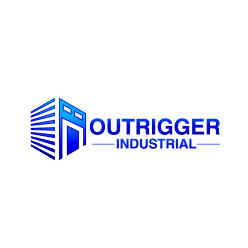 Rugged logo for a new industrial real estate development company called OUTRIGGER. Design by oceandesign