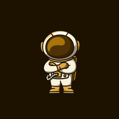 Astronaut Mascot Design for Moonshot Crypto Project Design by taufikrizkyy