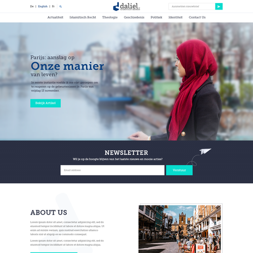 Proposition sur un concours de Design de page web, réalisée par janji