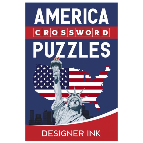 America Crossword Puzzles. Patriotic, Americana, Simple, Basic Design by Anastasia Brenych