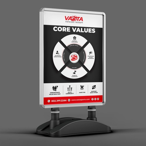 Company Values Poster / Graphic Design by Shreya007⭐