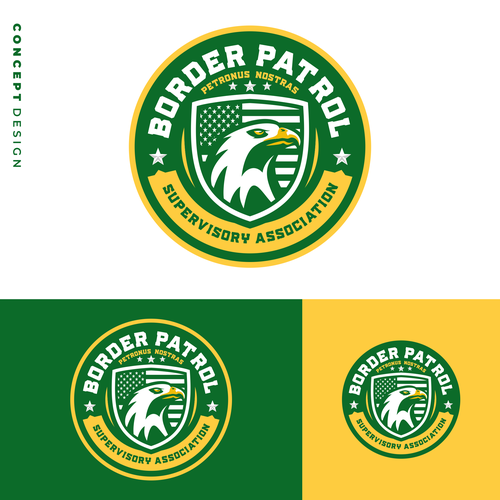 Border Patrol Supervisors Association Eagle Logo Design Design by Grace's_Secret