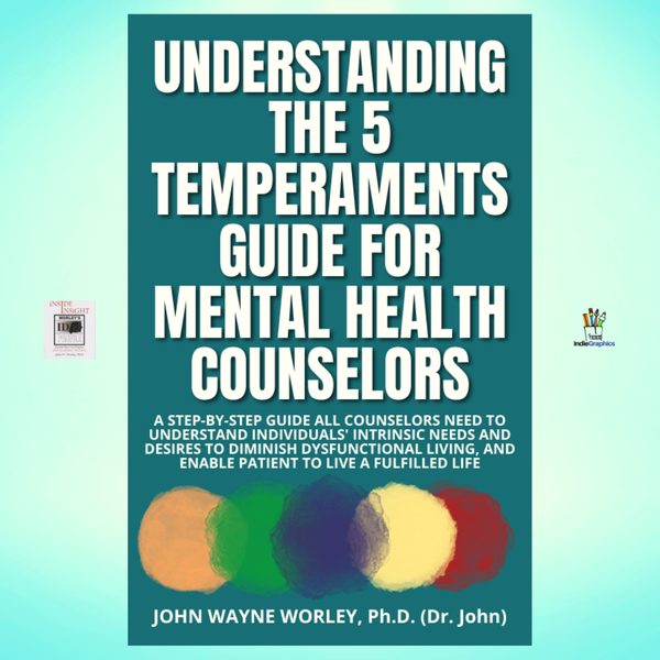 Design by IndieGraphics titled "Book cover of a guide for mental health counselors"