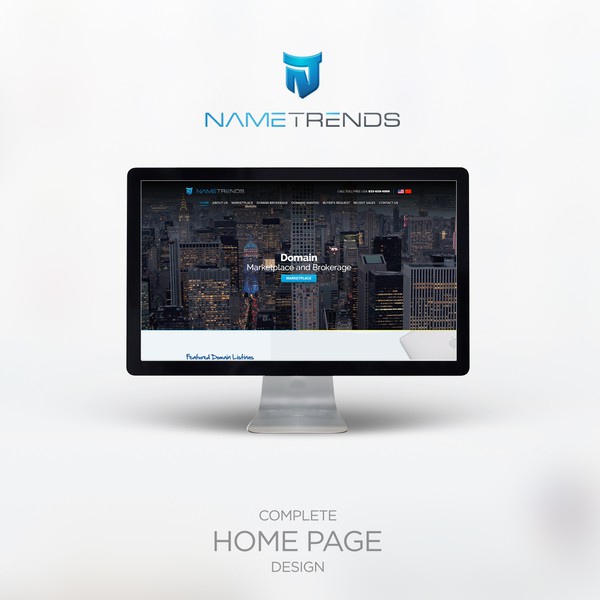 Home Page Design for hosting service