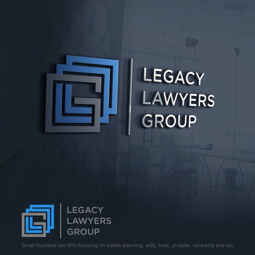 Small boutique law firm specializing in wills, trust, probate Design by bersyukur