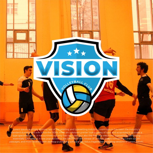 Vision Volleyball Club Design by twentynineproject